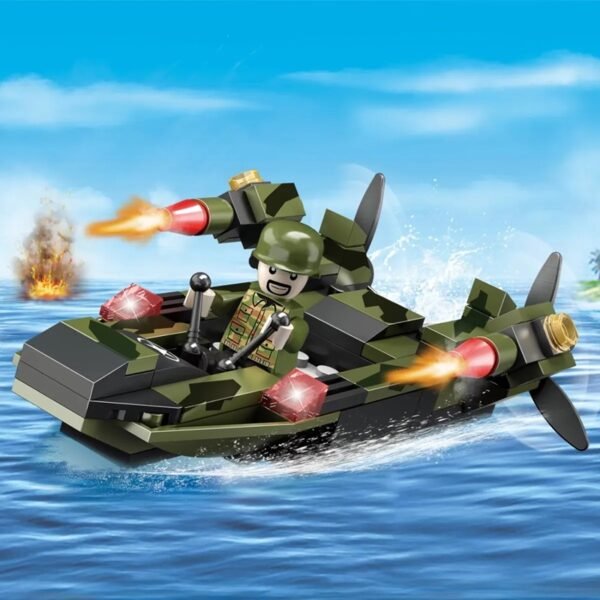 Cogo Exploradores Militar 3 En 1 Set3019-6 De 94 Piezas