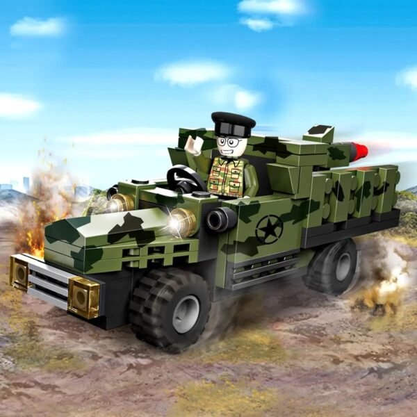 Cogo Exploradores Militar 3 En 1 Set3019-1 De 121 Piezas