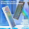 H0e8a600644a84942a951dfe7158c1c98T Teclado Mecánico Inalámbrico Aula F98 Pro Teclas Transparente