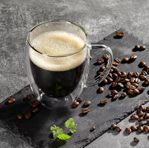 Taza Café Doble Pared Borosilicato 250ml Sqhome Con Asa