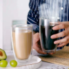 Taza Café Doble Pared Borosilicato 450ml Sqhome Sin Asa