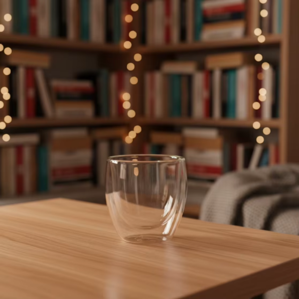 06 Taza Café Doble Pared Borosilicato 250ml Sqhome Sin Asa