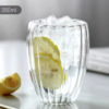 06 Taza Café Doble Pared Borosilicato Acanalado 350ml Sqhome Sin Asa