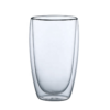 Taza Café Doble Pared Borosilicato 450ml Sqhome Sin Asa