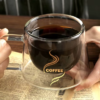08 Taza Café Doble Pared Borosilicato 200ml Sqhome Con Asa