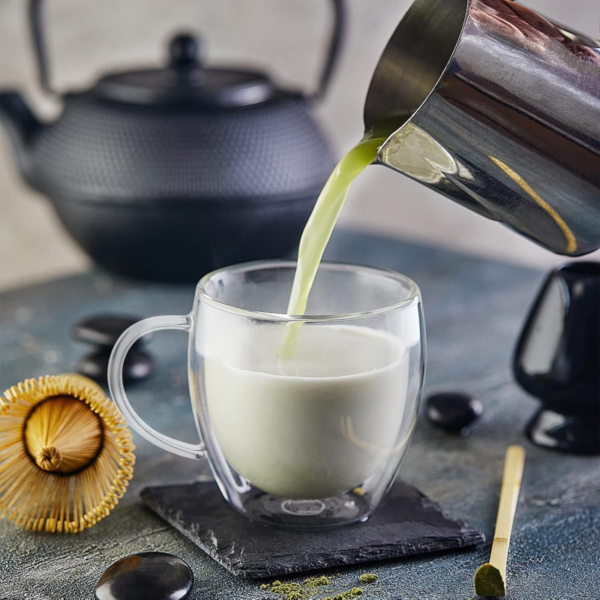 Taza Café Doble Pared Borosilicato 250ml Sqhome Con Asa
