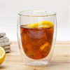 10 Taza Café Doble Pared Borosilicato 350ml Sqhome Sin Asa