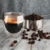 Taza Café Doble Pared Borosilicato 90ml Sqhome Sin Asa
