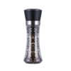 09 Molino De Sal Y Pimienta 200Ml En Acero Inoxidable Tapa Negra